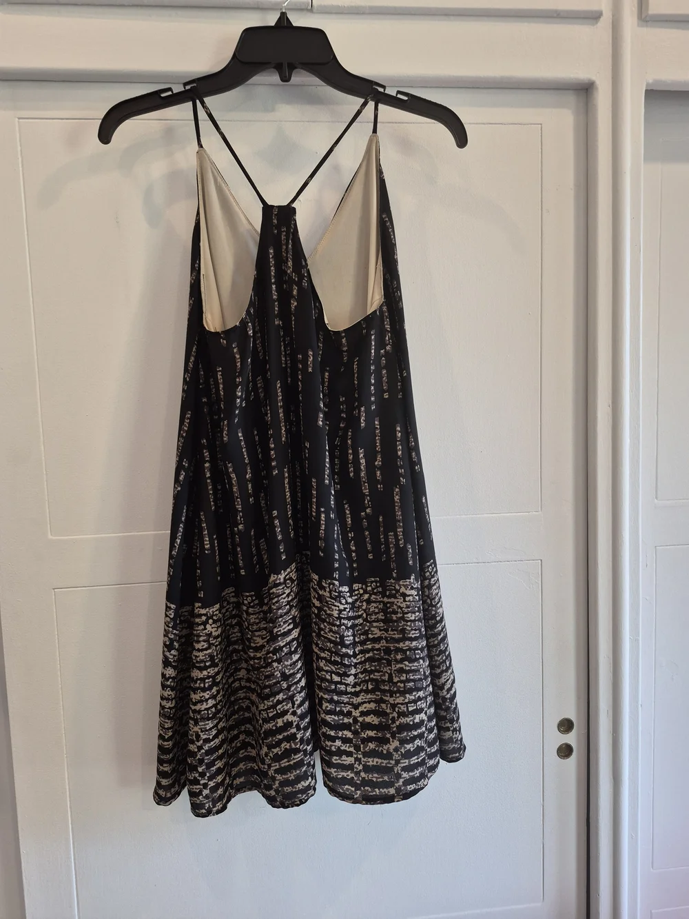 Audrey 3+1 Black and Gold Mini Slip Dress - Picture 2 of 2